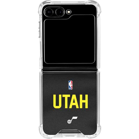 NBA Utah Jazz Jersey Galaxy Z Flip5 5G Clear Case