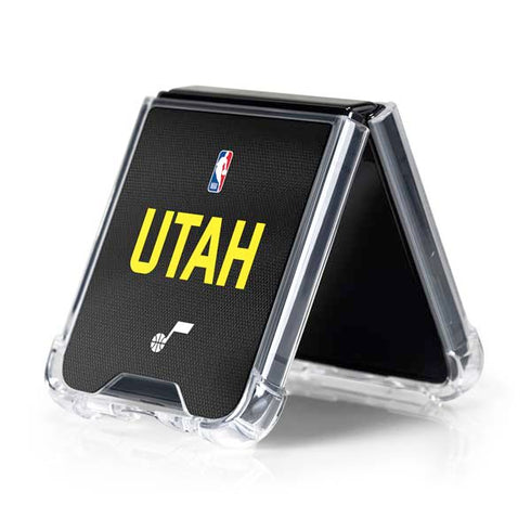 NBA Utah Jazz Jersey Galaxy Z Flip5 5G Clear Case