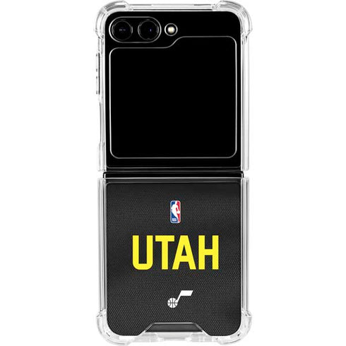 NBA Utah Jazz Jersey Galaxy Z Flip6 Clear Case