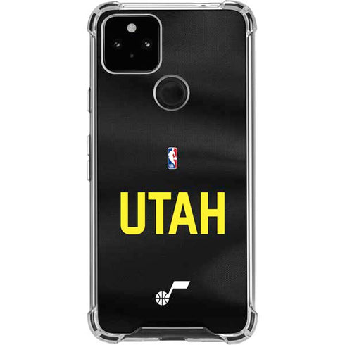 NBA Utah Jazz Jersey Google Pixel 5a 5G Clear Case