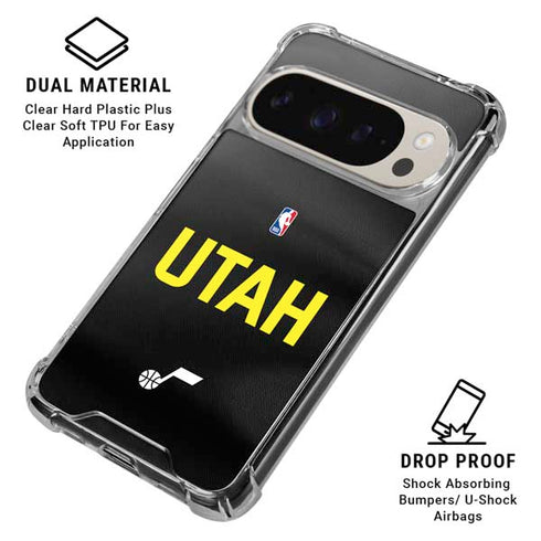 NBA Utah Jazz Jersey Google Pixel 9 Pro XL Clear Case