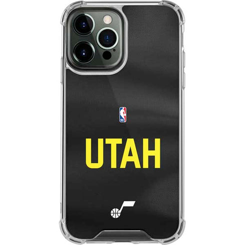 NBA Utah Jazz Jersey iPhone 14 Pro Max Clear Case