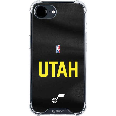 NBA Utah Jazz Jersey iPhone 16e Clear Case