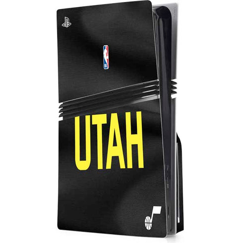 NBA Utah Jazz Jersey PS5 Pro Disk Console Skin