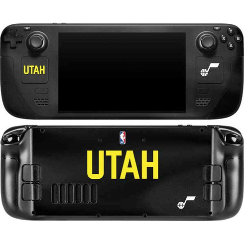 NBA Utah Jazz Jersey Steam Deck Handheld Gaming Computer OLED Skin