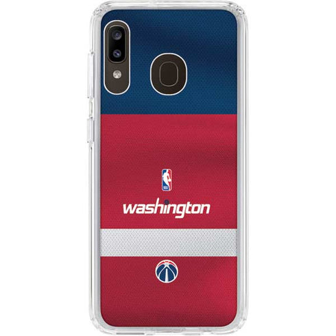 NBA Washington Wizards Jersey Galaxy A20 Clear Case