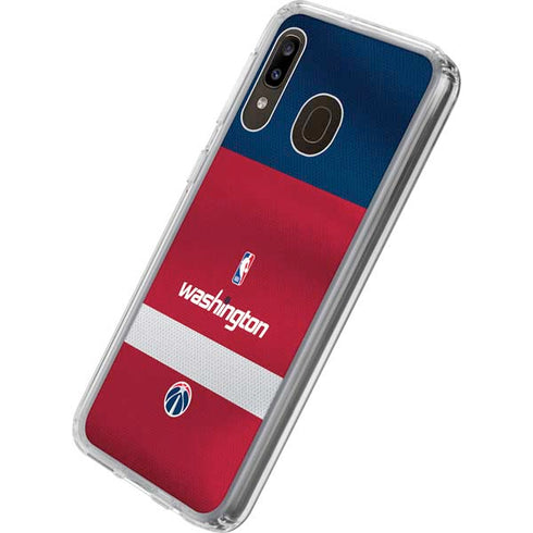 NBA Washington Wizards Jersey Galaxy A20 Clear Case
