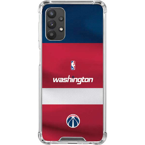 NBA Washington Wizards Jersey Galaxy A32 5G Clear Case