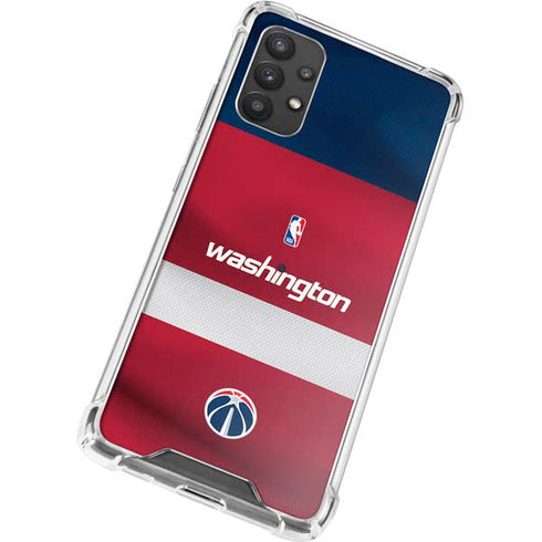NBA Washington Wizards Jersey Galaxy A32 5G Clear Case