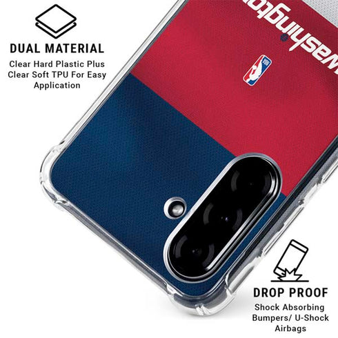 NBA Washington Wizards Jersey Galaxy A36 5G Clear Case