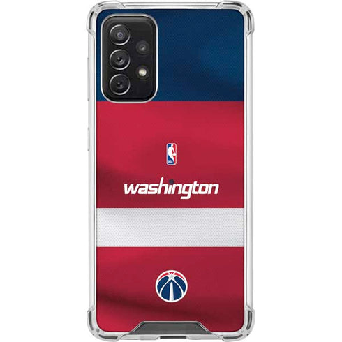 NBA Washington Wizards Jersey Galaxy A72 5G Clear Case