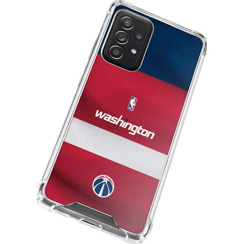 NBA Washington Wizards Jersey Galaxy A72 5G Clear Case