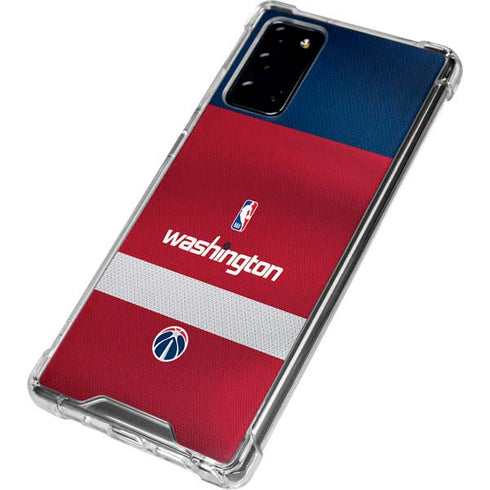 NBA Washington Wizards Jersey Galaxy Note20 5G Clear Case