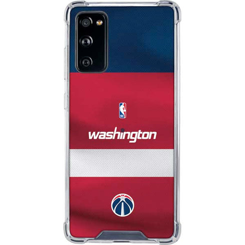 NBA Washington Wizards Jersey Galaxy S20 FE Clear Case