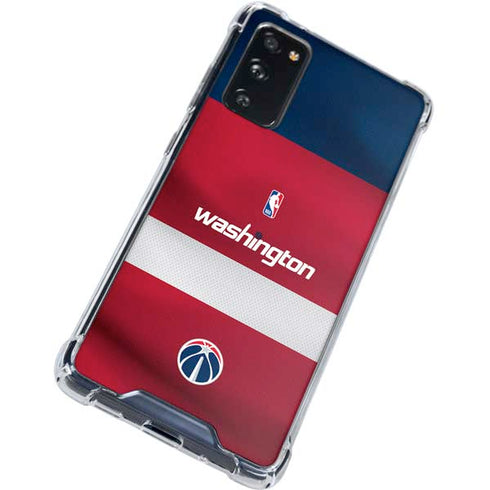 NBA Washington Wizards Jersey Galaxy S20 FE Clear Case