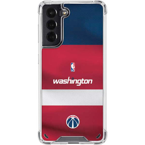 NBA Washington Wizards Jersey Galaxy S21 5G Clear Case
