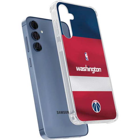 NBA Washington Wizards Jersey Galaxy S24 Clear Case