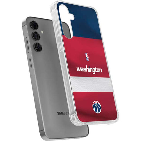 NBA Washington Wizards Jersey Galaxy S24 Plus Clear Case