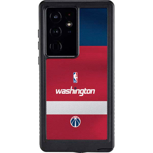 NBA Washington Wizards Jersey Galaxy S24 Ultra Waterproof Case