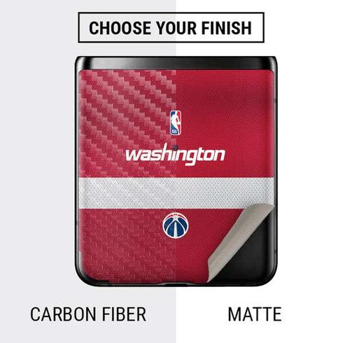 NBA Washington Wizards Jersey Galaxy Z Flip Skin