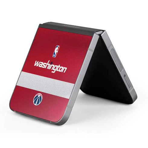 NBA Washington Wizards Jersey Galaxy Z Flip6 Skin