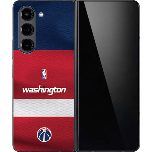 NBA Washington Wizards Jersey Galaxy Z Fold5 5G Skin