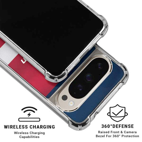 NBA Washington Wizards Jersey Google Pixel 9 Pro XL Clear Case