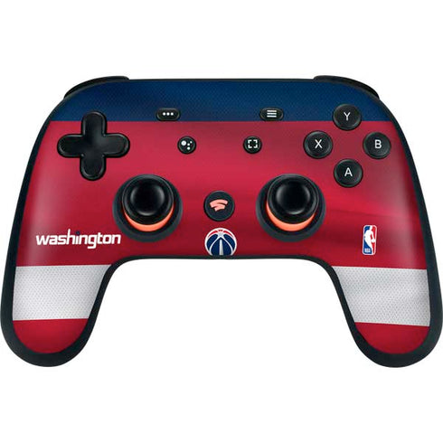 NBA Washington Wizards Jersey Google Stadia Controller Skin