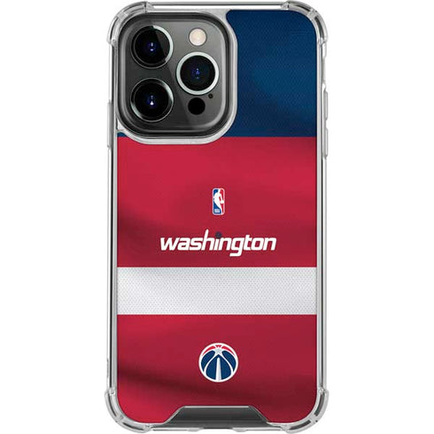 NBA Washington Wizards Jersey iPhone 13 Pro Clear Case