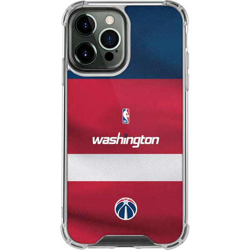 NBA Washington Wizards Jersey iPhone 13 Pro Max Clear Case