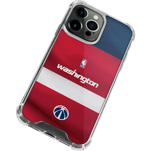 NBA Washington Wizards Jersey iPhone 13 Pro Max Clear Case