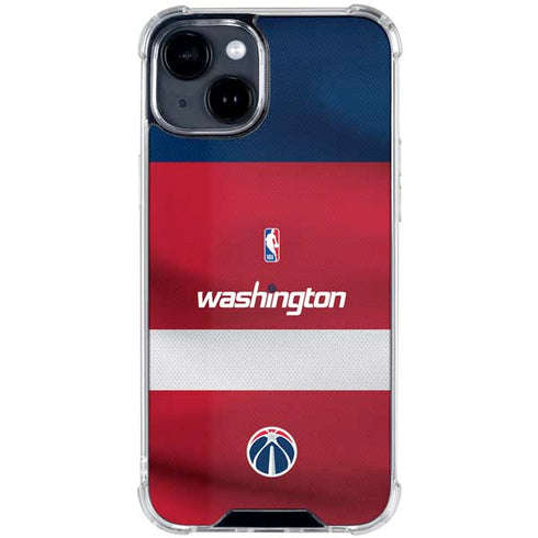 NBA Washington Wizards Jersey iPhone 14 Plus Clear Case