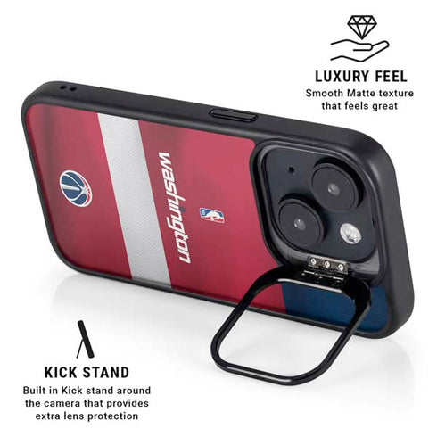NBA Washington Wizards Jersey iPhone 16 Plus Kickstand Case