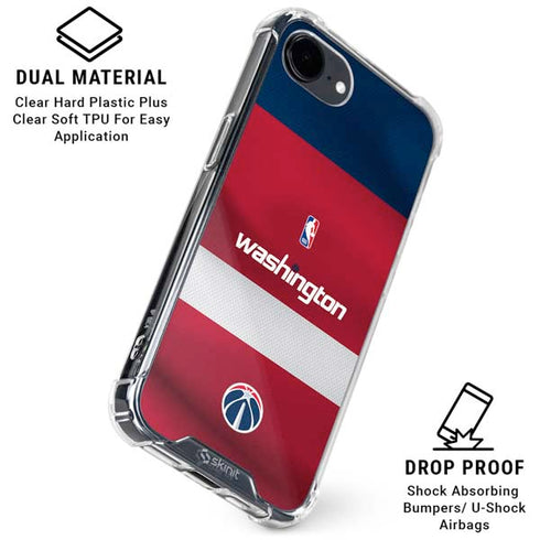 NBA Washington Wizards Jersey iPhone 16e Clear Case