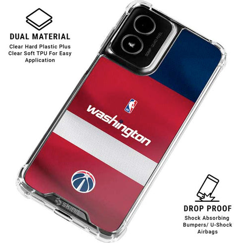 NBA Washington Wizards Jersey Moto G Power 5G (2024) Clear Case