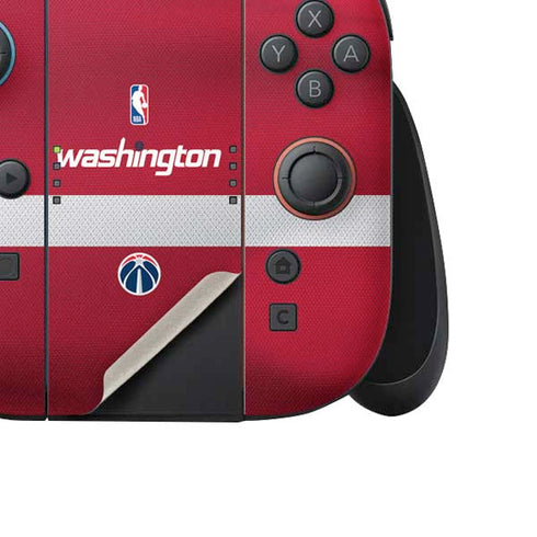 NBA Washington Wizards Jersey Nintendo Switch 2 (2025) Joy-Con Controller Skin