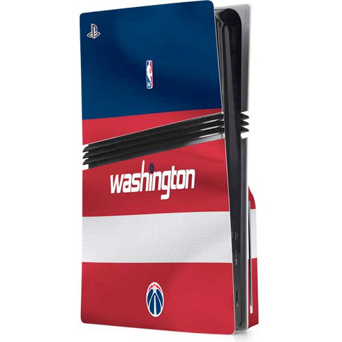 NBA Washington Wizards Jersey PS5 Pro Disk Console Skin