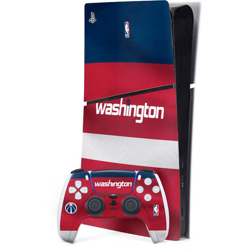 NBA Washington Wizards Jersey PS5 Slim Digital Edition Bundle Skin