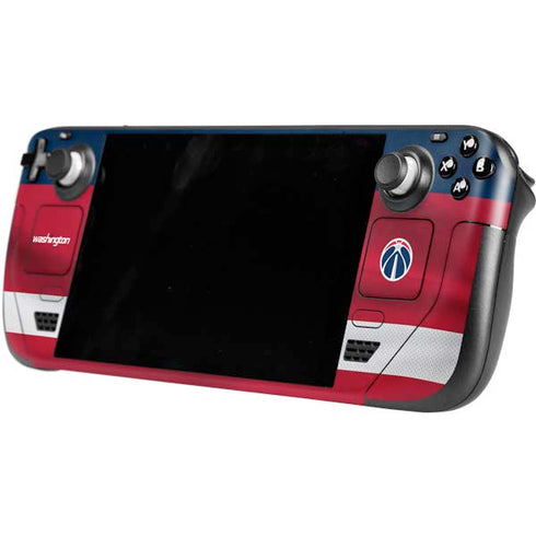 NBA Washington Wizards Jersey Steam Deck Handheld Gaming Computer OLED Skin