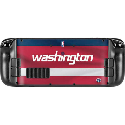 NBA Washington Wizards Jersey Steam Deck Handheld Gaming Computer OLED Skin