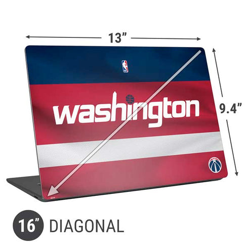 NBA Washington Wizards Jersey Universal Laptop 16in (13 x 9.4in) Skin