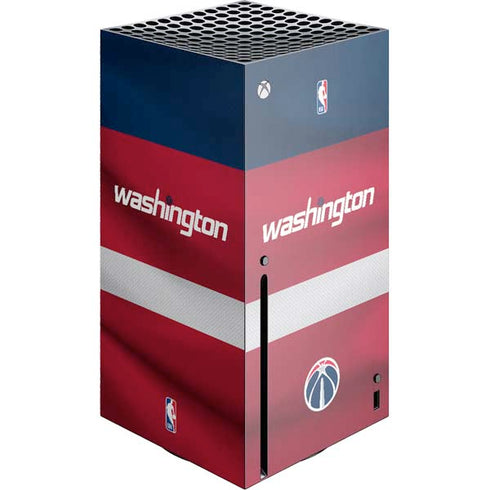 NBA Washington Wizards Jersey Xbox Series X Console Skin