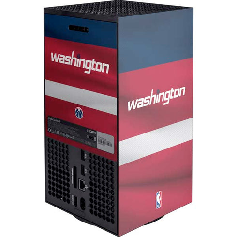 NBA Washington Wizards Jersey Xbox Series X Console Skin