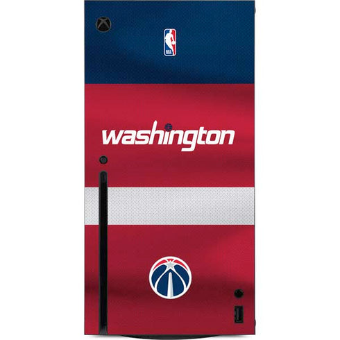 NBA Washington Wizards Jersey Xbox Series X Console Skin