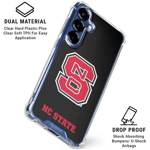 North Carolina State University Logo Galaxy S25 FE Clear Case