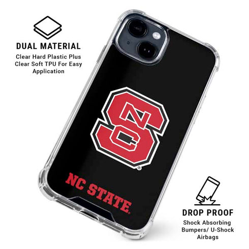 North Carolina State University Logo iPhone 15 Clear Case
