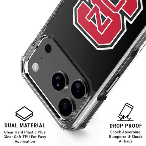 North Carolina State University Logo iPhone 17 Pro Max Clear Case