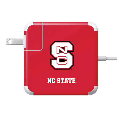 North Carolina State University Logo Red 85W Power Adapter (15 and 17 inch MacBook Pro Charger) Skin