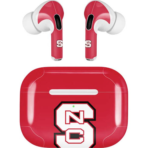 North Carolina State University Logo Red AirPods Pro 2nd Gen Skin