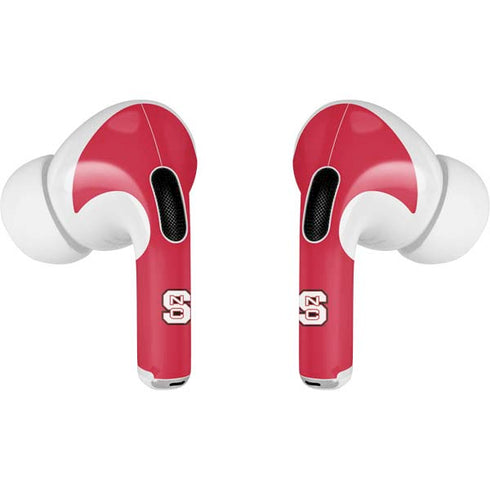 North Carolina State University Logo Red AirPods Pro 2nd Gen Skin